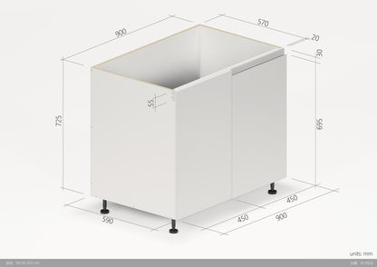 Floor Blind Corner Cabinet 900mm