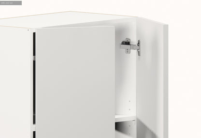 White Satin Kitchen Wall Cabinet 900mm