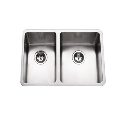 440*610*200mm Traditionell Stainless Steel Under/Overmount 1.5 Bowl Sink