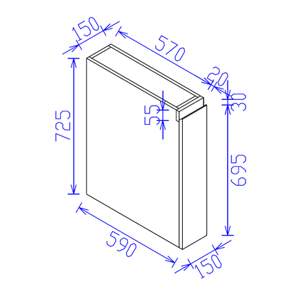 Floor Pullout Basket 150mm